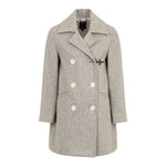 Fay Cappotto tinta unita con Bottoni Grigio per Bambino FX2A20E0225 GRIGIO FAY 