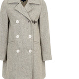 Fay Cappotto tinta unita con Bottoni Grigio per Bambino FX2A20E0225 GRIGIO FAY 