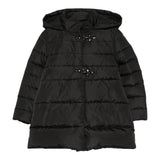 Fay Giubbino tinta unita con Cappuccio E Zip Nero per Bambino FX2B00N0397 NERO FAY 