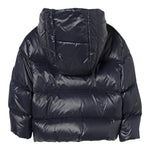 Fay Giubbino tinta unita con Zip E Cappuccio Blu per Bambino FX2P57 BLU FAY 