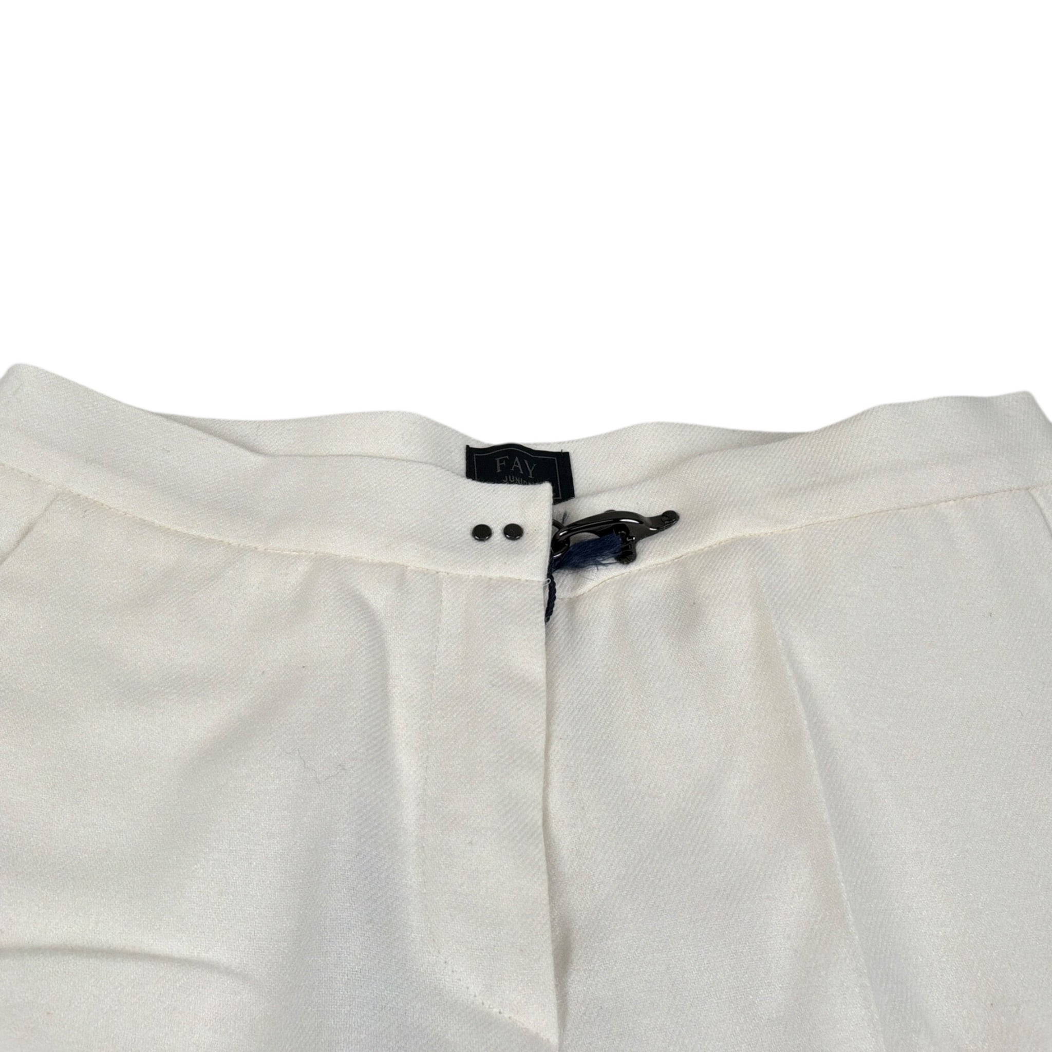 Fay Pantalone tinta unita con Tasche America Panna per Bambino FX6A00I PANNA FAY 