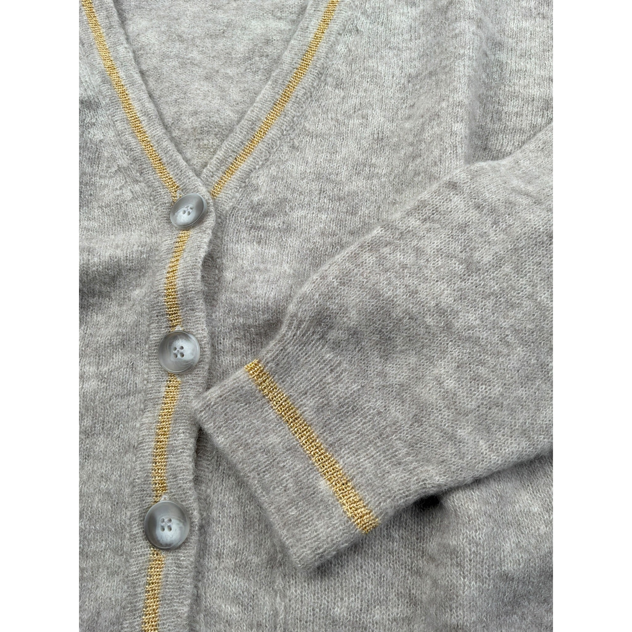 Fay Cardigan tinta unita con Profili In Contrasto Beige per Bambina FX9A10 BEIGE FAY 