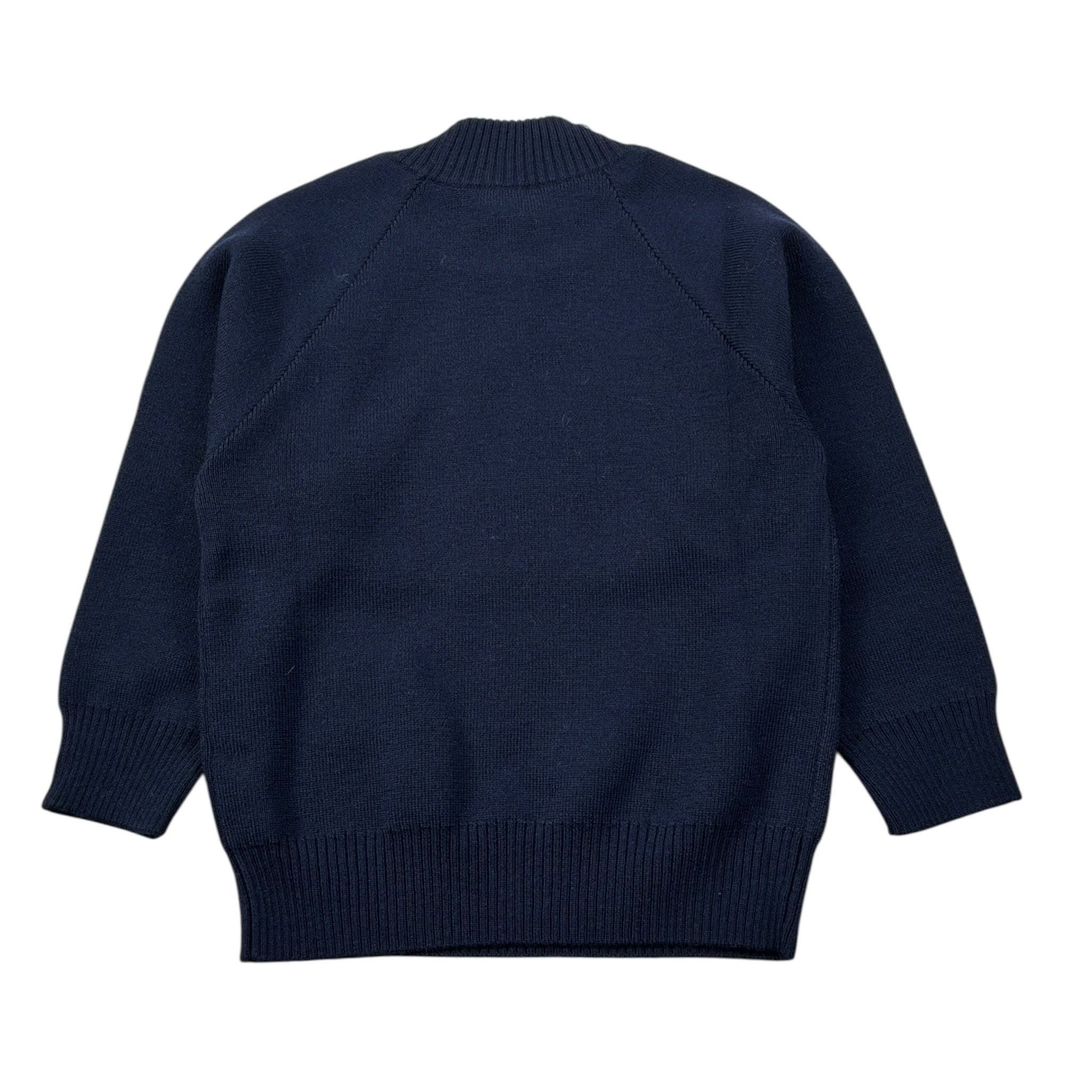 Fay Maglia Girocollo tinta unita con Logo Blu per Bambino FX9P10 BLU FAY 