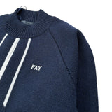 Fay Maglia Girocollo tinta unita con Logo Blu per Bambino FX9P10 BLU FAY 