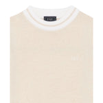 Fay Maglia Girocollo tinta unita con Logo Beige per Bambino FX9P30 BEIGE FAY 