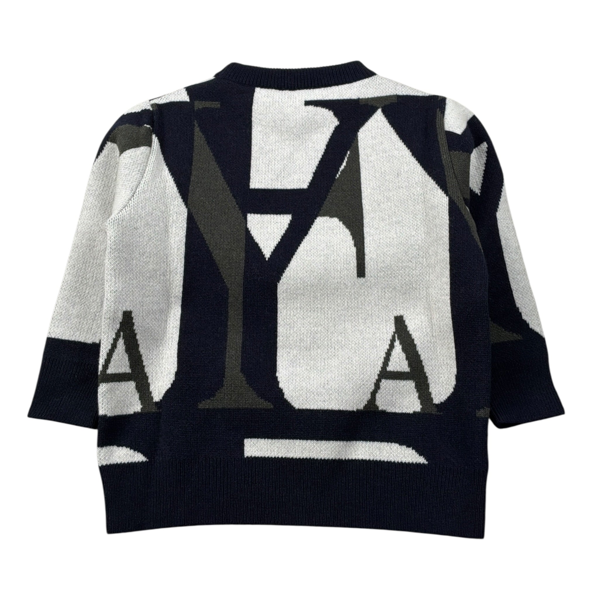 Fay Maglia Girocollo tinta unita con Logo Blu per Bambino FX9P50 BLU FAY 