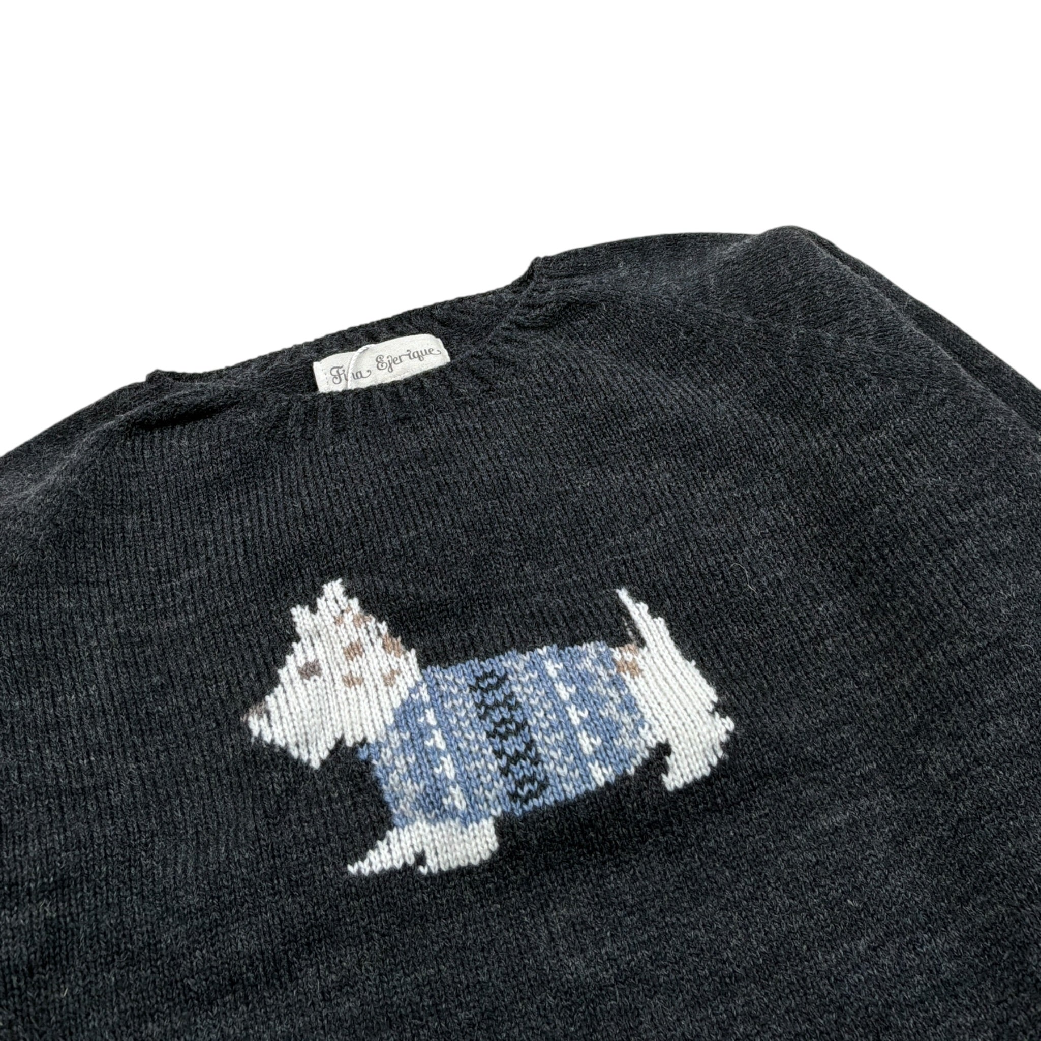 Fina Ejerique Maglia tinta unita con Stampa Grigio per Bambino O25B03MAR GRIGIO FINA EJERIQUE 