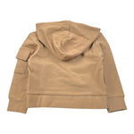 Freddy Felpa tinta unita con Zip E Cappuccio Cammello per Bambina FR2188 CAMMELLO FREDDY 