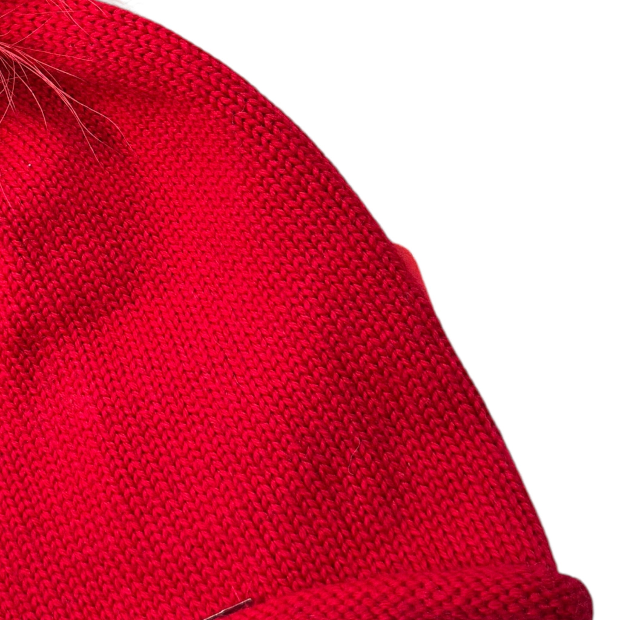 Freedomday Cappello tinta unita con Pon Pon Rosso per Bambina EUJEJO ROSSO FREEDOMDAY 