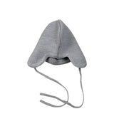 Frilo Cappello tinta unita con Ricami Grigio per Neonato 31359007 GRIGIO FRILO 