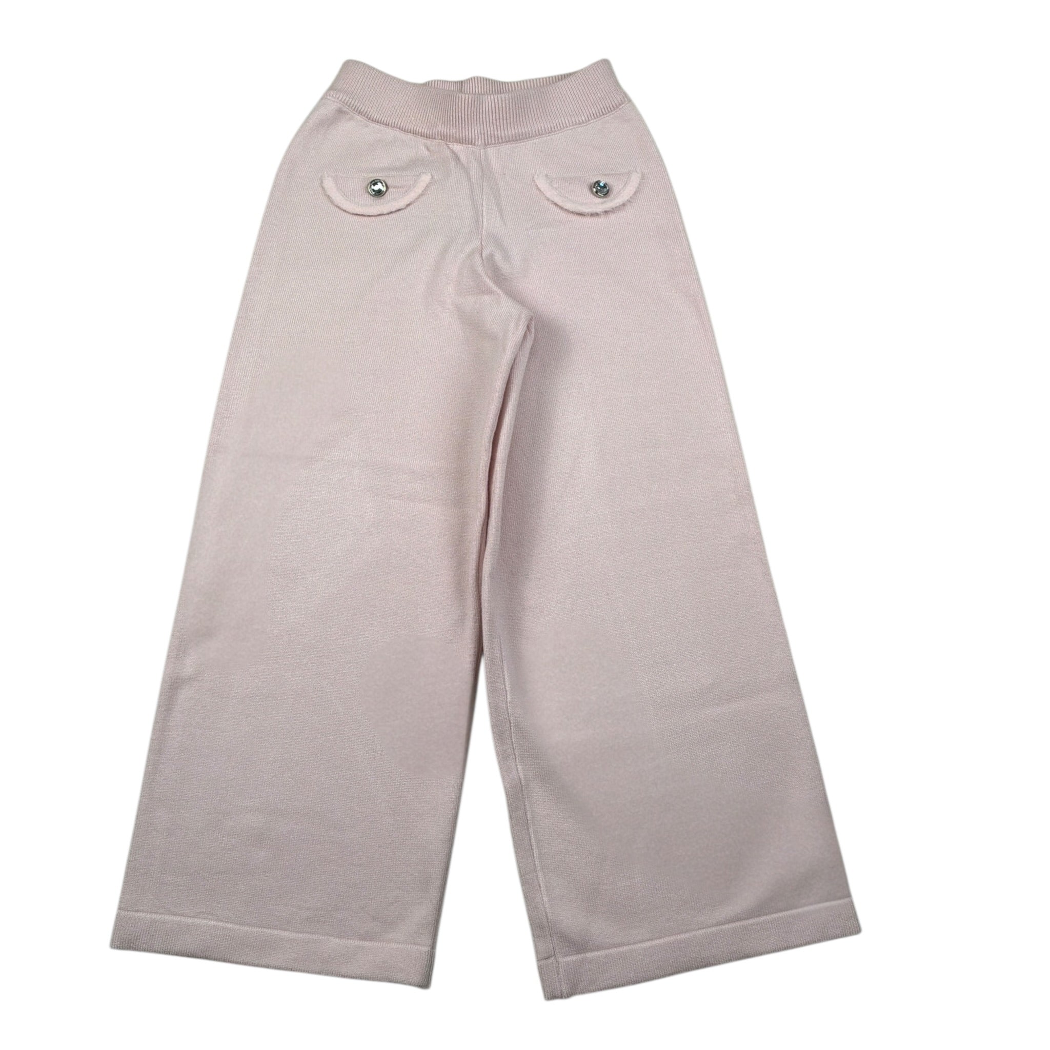 Fun & Fun Pantalone tinta unita Modello Palazzo Rosa per Bambina FBPT01959 ROSA FUN & FUN 