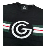 Gabriella Gucci Maglia Girocollo tinta unita con Logo Nero per Bambina GK075 NERO GABRIELLA GUCCI 