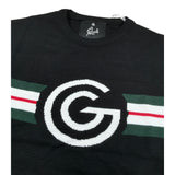 Gabriella Gucci Maglia Girocollo tinta unita con Logo Nero per Bambina GK075 NERO GABRIELLA GUCCI 