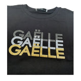 Gaelle Shirt Girocollo tinta unita con Stampe Nero per Bambina 2741M00610 NERO GAELLE 