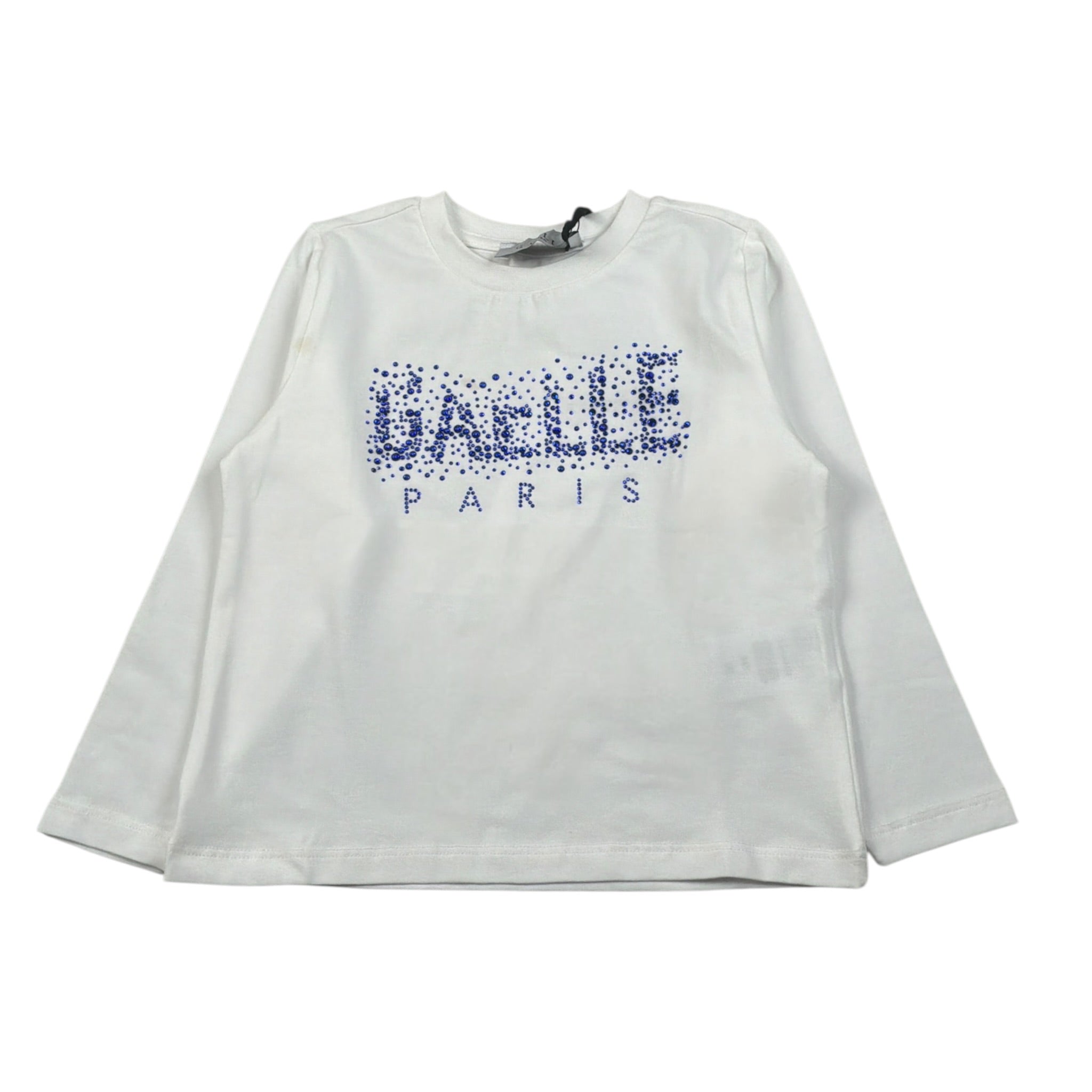 Gaelle Shirt Girocollo tinta unita con Stampe Bianco per Bambina 2741M00624 BIANCO GAELLE 