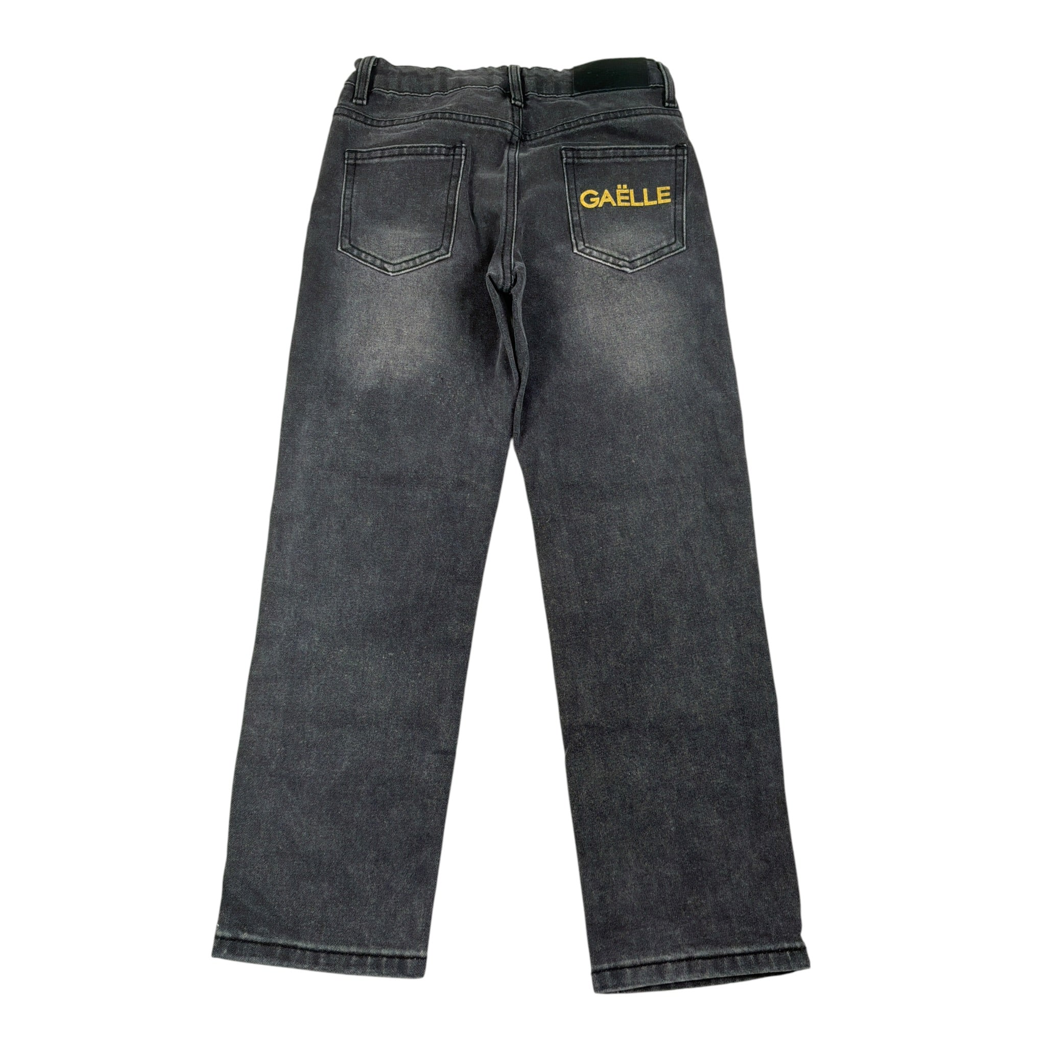 Gaelle Jeans tinta unita con Girovita Regolabile Nero per Bambina 2741PD00553 NERO GAELLE 