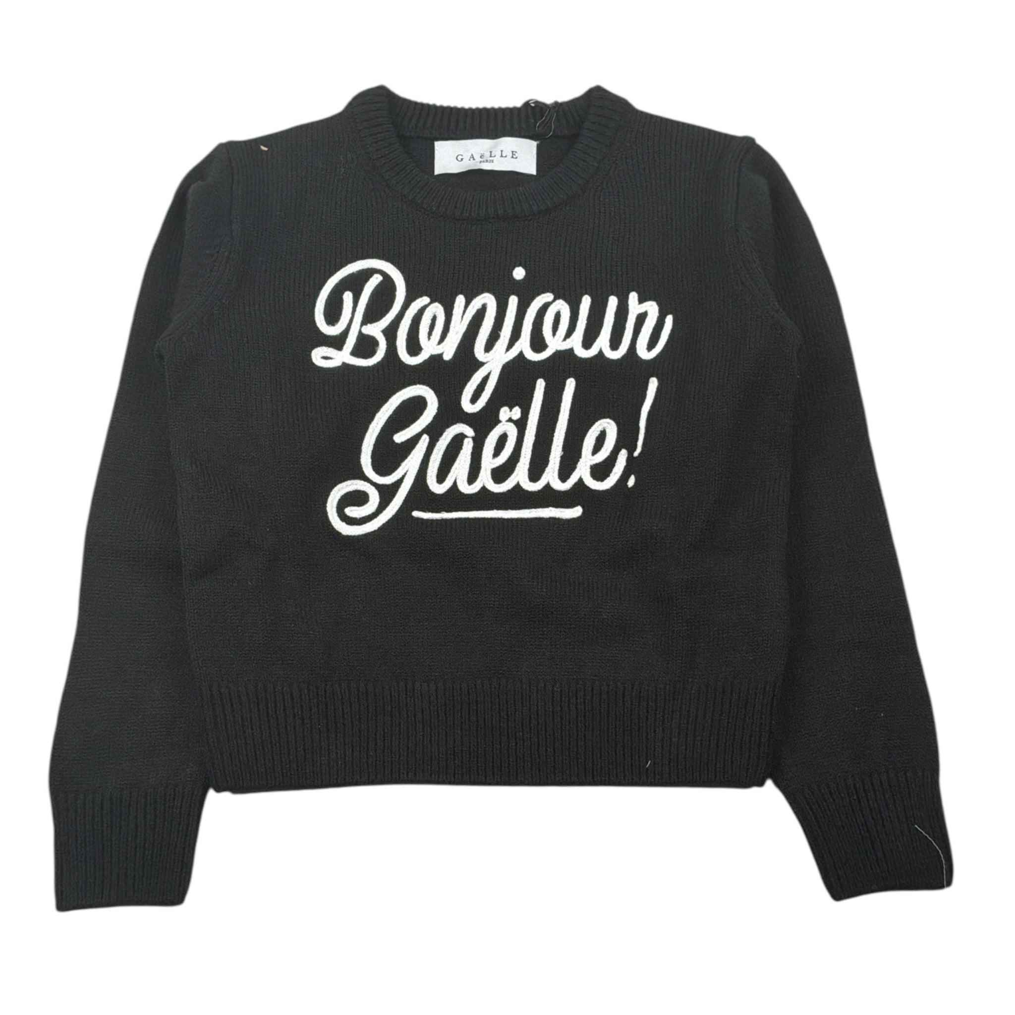 Gaelle Maglia tinta unita con Stampa Nero per Bambina 2741W00561XX NERO GAELLE 