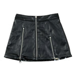 Gaelle Gonna Ecopelle tinta unita con Stampa Nero per Bambina 2742G00578 NERO GAELLE 