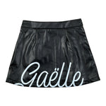 Gaelle Gonna Ecopelle tinta unita con Stampa Nero per Bambina 2742G00578 NERO GAELLE 