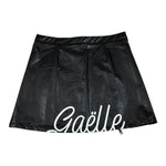 Gaelle Gonna Ecopelle tinta unita con Stampa Nero per Bambina 2742G00578X NERO GAELLE 