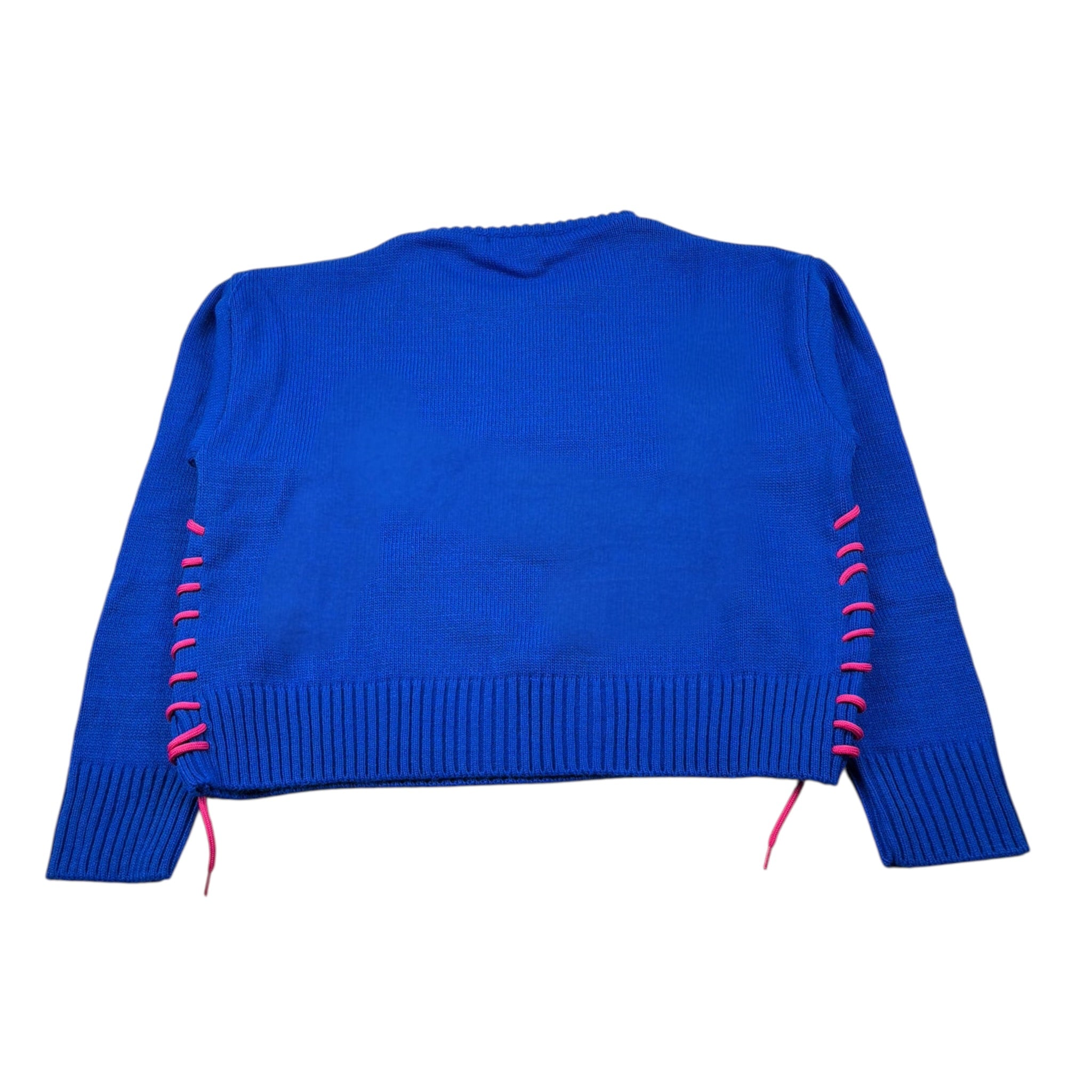 Gaelle Maglia Girocollo tinta unita con Logo Cobalto per Bambina 741W00564 COBALTO GAELLE 