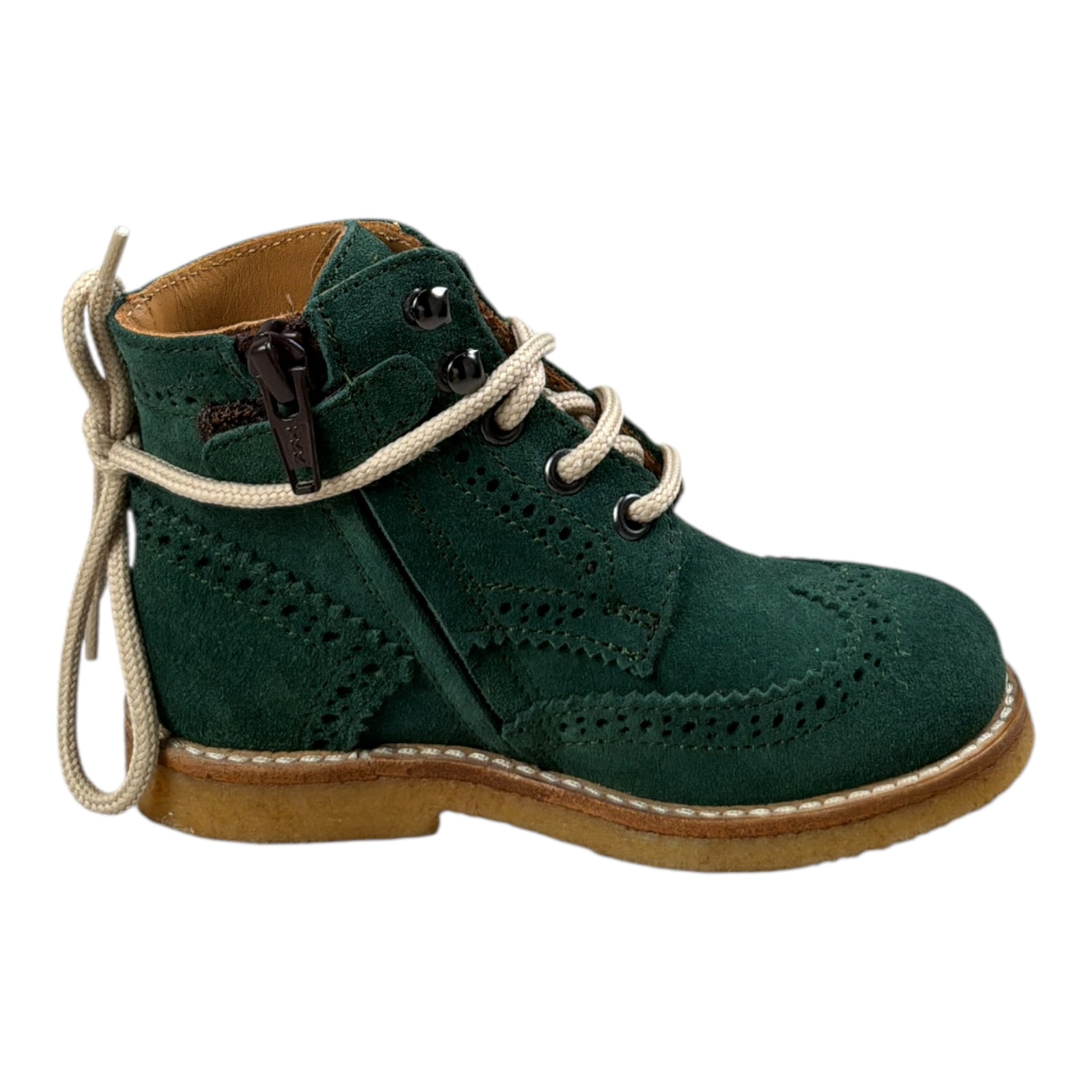 Gallucci Polacchina tinta unita con Lacci Verde per Bambino J05037AM VERDE GALLUCCI 