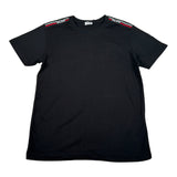 Gcds T-Shirt tinta unita con Profili In Contrasto Nero per Bambina B2JM2327BA3 NERO GCDS 