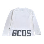 Gcds Shirt tinta unita con Logo Bianco per Bambina B2JU2217BA3 BIANCO GCDS 