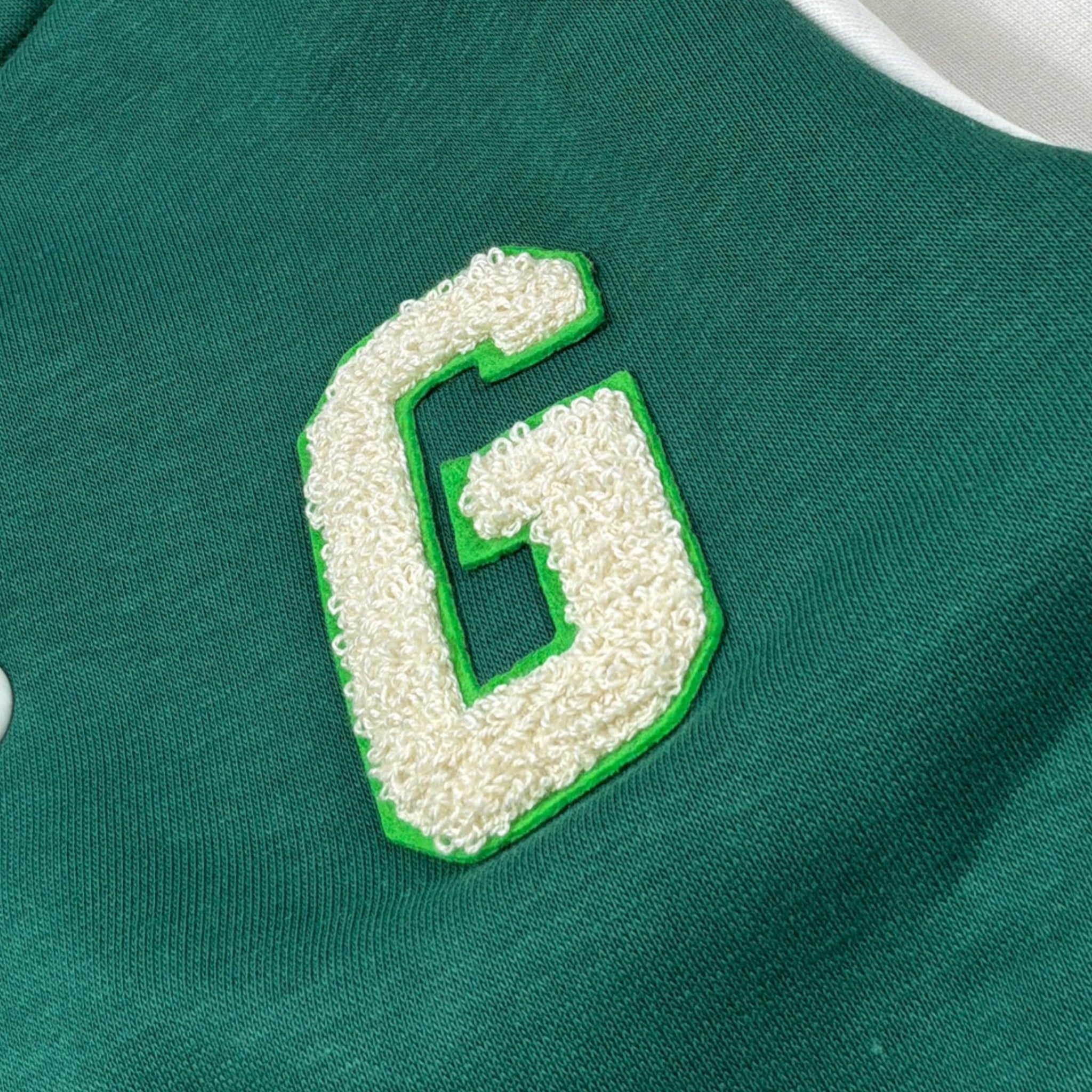 Gcds Giubbino Modello College Bicolore Bianco/Verde per Bambino B2KM01911BA4 BIANCO/VERDE GCDS 