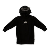 Gcds Abito Felpa Manica Lunga con Cappuccio tinta unita Nero per Bambina B2KW108BA5 NERO GCDS 