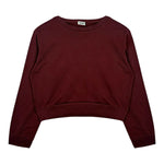 Gcds Felpa Chiusa Girocollo tinta unita con Logo Bordeaux per Bambina B2KW1531BA5 BORDEAUX GCDS 