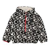 Gcds Giubbino Bicolore Logato Bianco/Nero per Bambina DUS007 BIANCO/NERO GCDS 