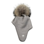 Gio Higuamy Cappello tinta unita con Pon Pon Beige per Bambino CT0223A BEIGE GIO HIGUAMY 