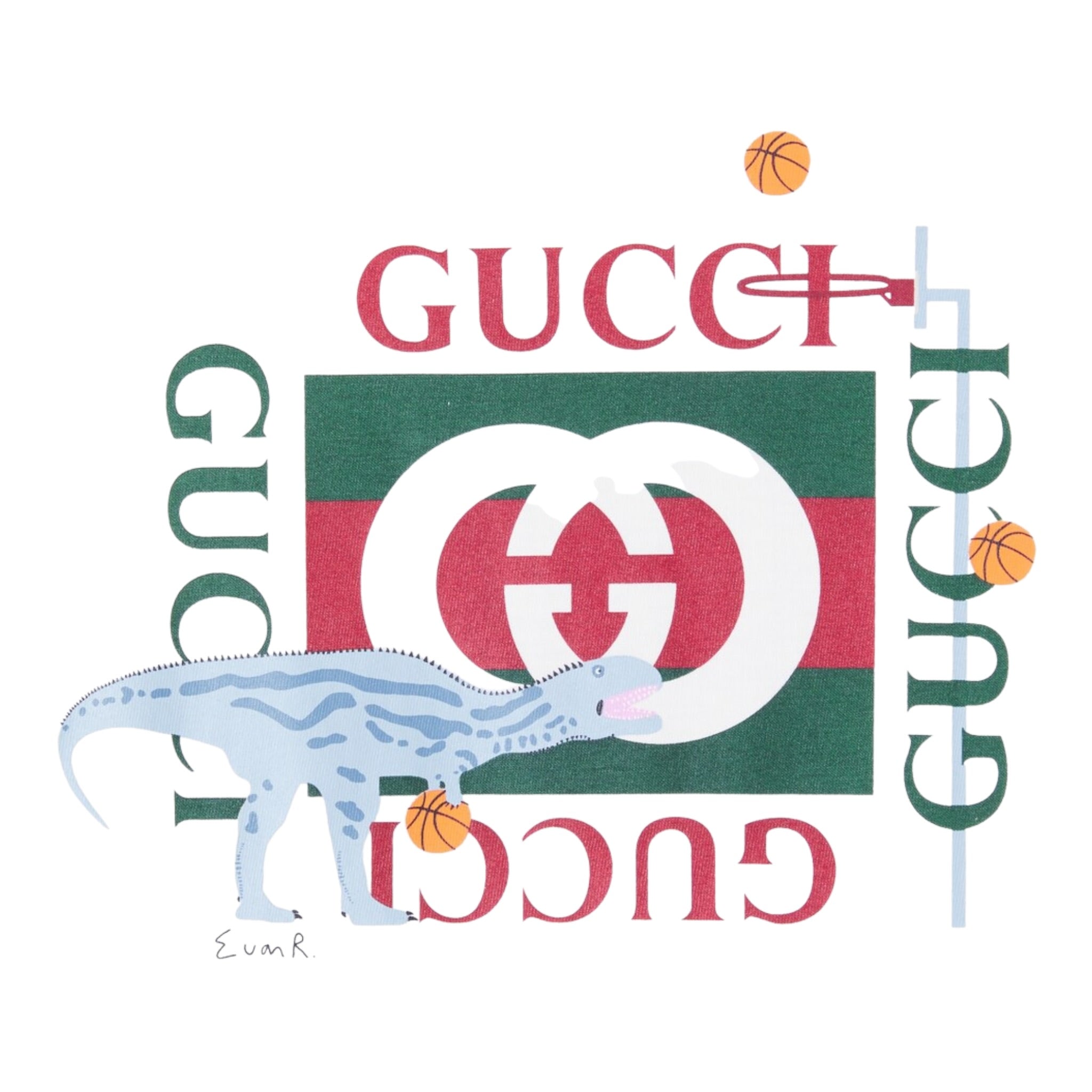 Gucci Felpa Chiusa Girocollo tinta unita con Stampe Bianco per Bambino 569693 BIANCO GUCCI 