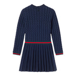 Gucci Abito Manica Lunga tinta unita Blu per Bambina 828450 BLU GUCCI 