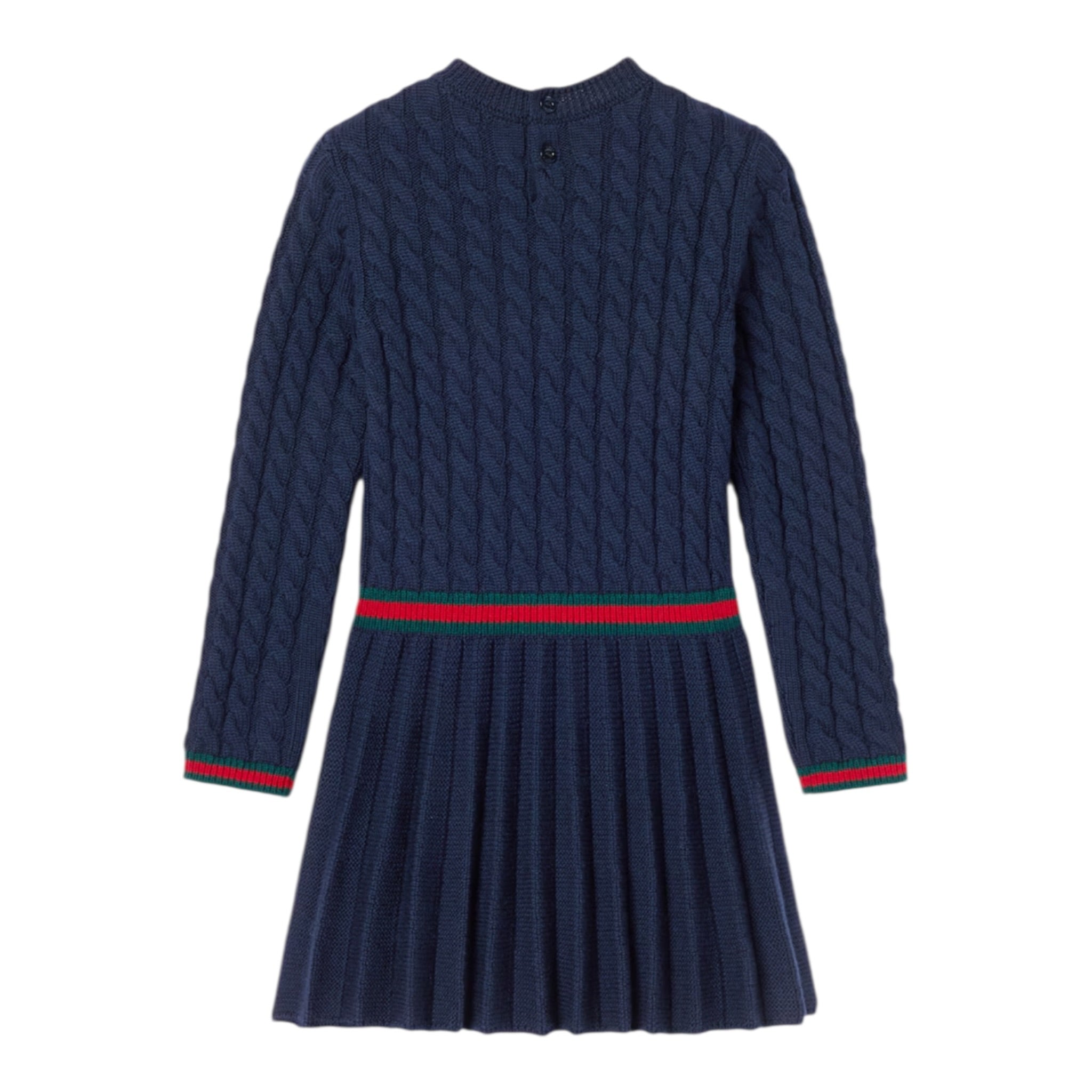 Gucci Abito Manica Lunga tinta unita Blu per Bambina 828450 BLU GUCCI 