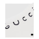 Gucci T-Shirt Girocollo tinta unita con Logo Bianco per Neonato B36595 BIANCO GUCCI 