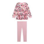 Guess Completo 2 Pezzi Felpa-Leggins Rosa per Neonata A5YG01KA6R4 ROSA GUESS 