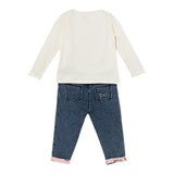 Guess Completo 2 Pezzi Shirt-Jeans Bianco/Blu per Neonata A5YG06K6YW4 BIANCO/BLU GUESS 