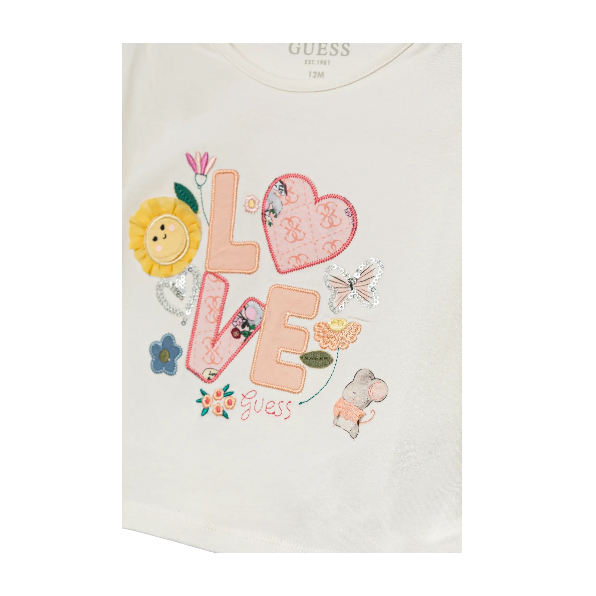 Guess Completo 2 Pezzi Shirt-Jeans Bianco/Blu per Neonata A5YG06K6YW4 BIANCO/BLU GUESS 