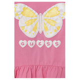 Guess Shirt Girocollo tinta unita con Stampe Rosa per Neonata A5YI01K6YW4 ROSA GUESS 
