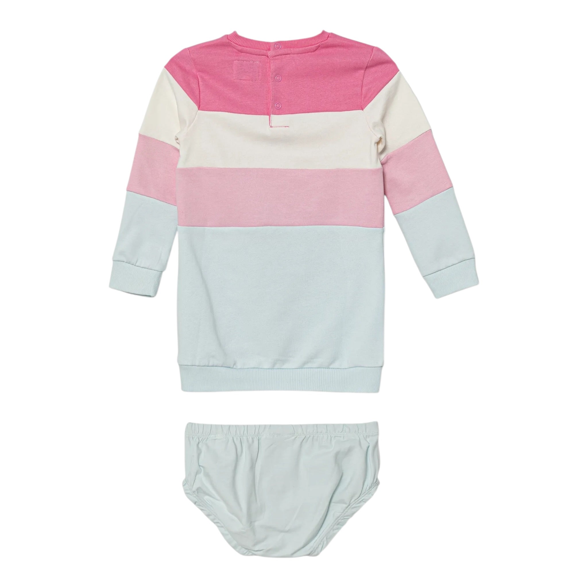 Guess Abito Manica Lunga Multicolor con Culotte Multicolor per Neonata A5YK01KA6R4 MULTICOLOR GUESS 