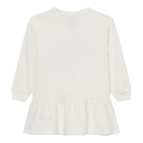 Guess Abito Manica Lunga tinta unita con Ricami Panna per Neonata A5YK06KAD74 PANNA GUESS 