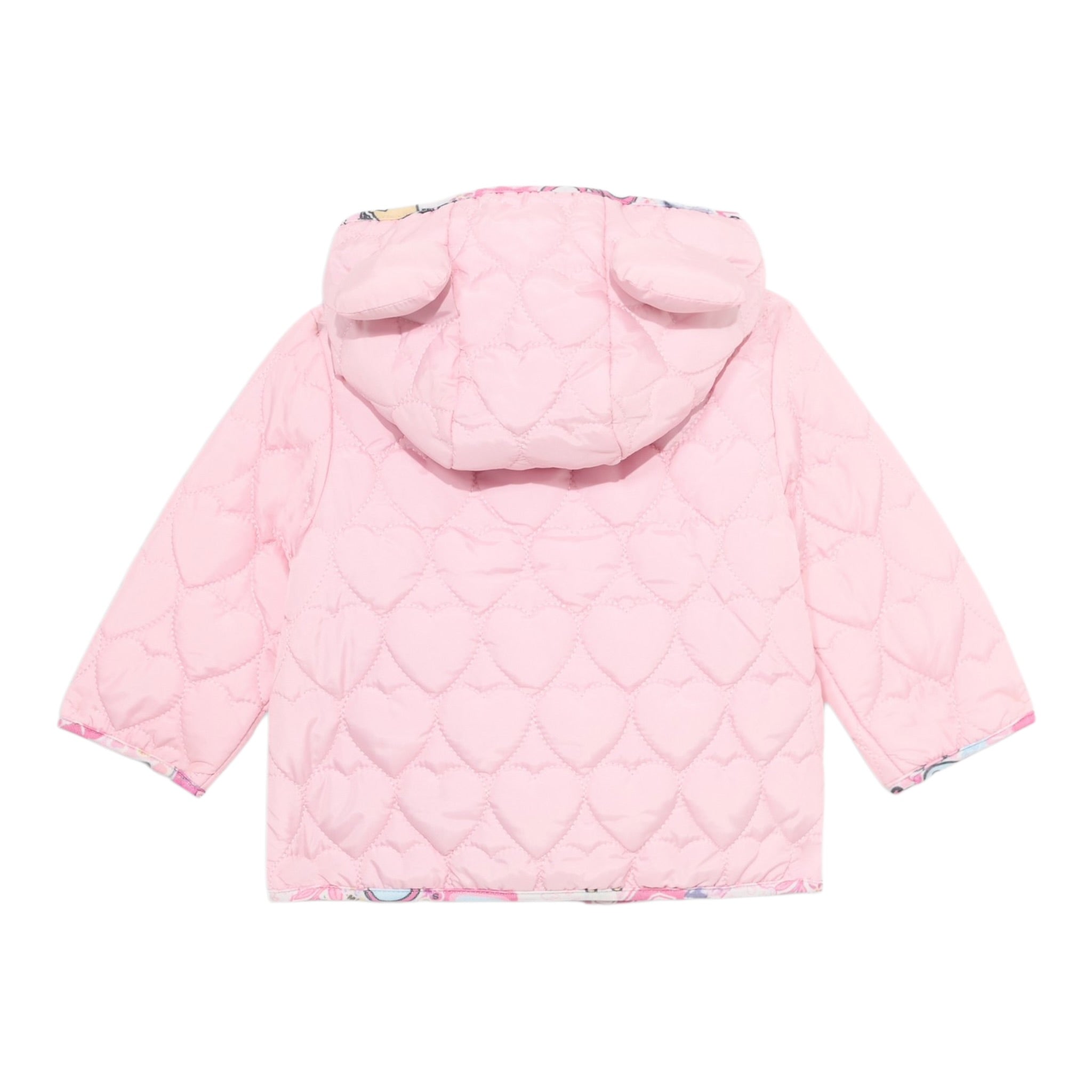 Guess Giubbino tinta unita con Cappuccio Rosa per Neonata A5YL00WCFM0 ROSA GUESS 