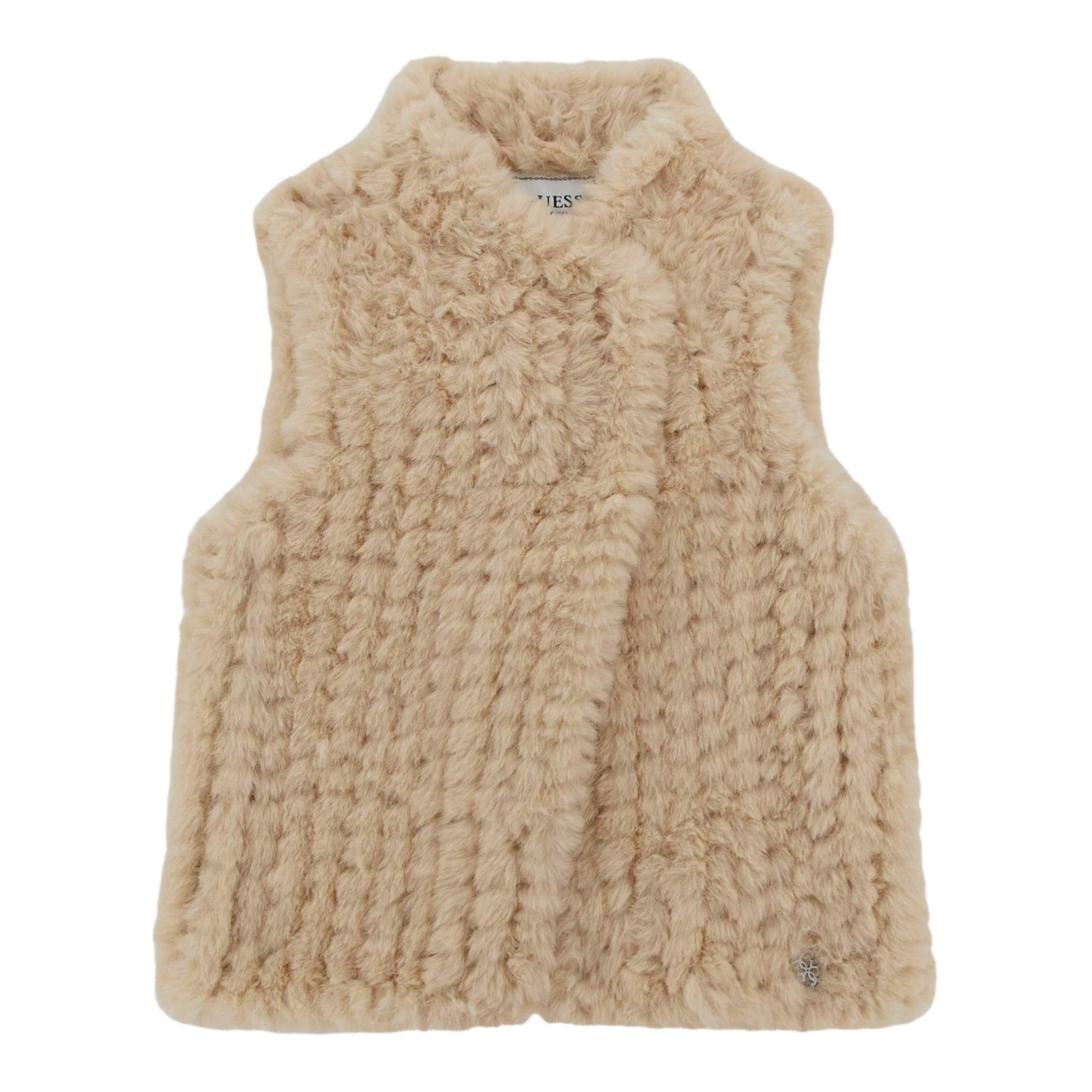 Guess Gilet tinta unita Beige per Bambina GLTGU BEIGE GUESS 
