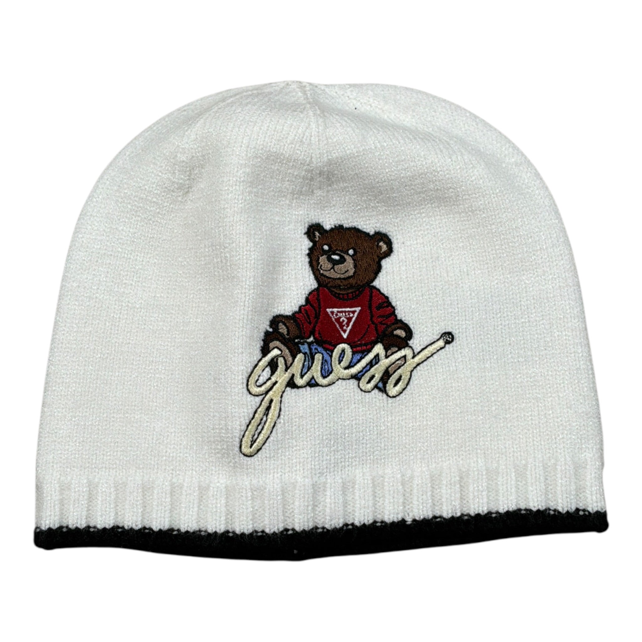 Guess Cappello tinta unita con Logo Bianco per Neonata H4BZ092QP0 BIANCO GUESS 