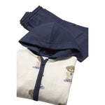 Guess Completo 3Pz Felpa-Pantalone-Body Blu per Neonato H5YW12KA6W4 BLU GUESS 