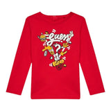 Guess Shirt tinta unita con Logo Rosso per Neonato I2YI02K8HM4 ROSSO GUESS 