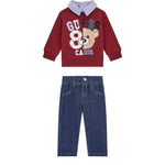 Guess Completo 2Pz Felpa-Jeans Rosso per Neonato I5YG13KAX74 ROSSO GUESS 
