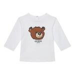 Guess Shirt tinta unita Girocollo con Stampa Bianco per Neonato I5YI02K8HM4 BIANCO GUESS 